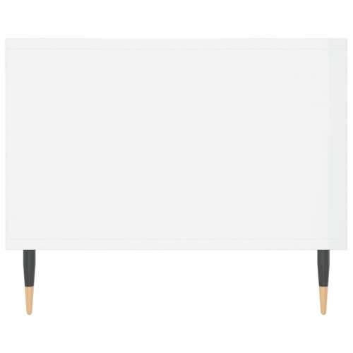 Stolić za kavu sjajni bijeli 102 x 50 x 40 cm konstruirano drvo - Visoko sjajno bijela 1 Cijena