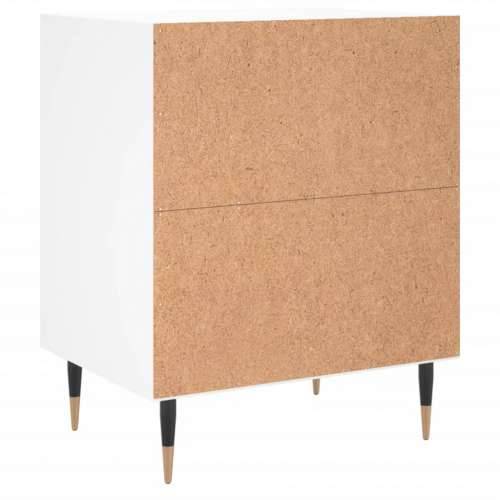 Noćni ormarići 2 kom bijeli 40 x 30 x 50 cm konstruirano drvo - Bijela 2 Cijena