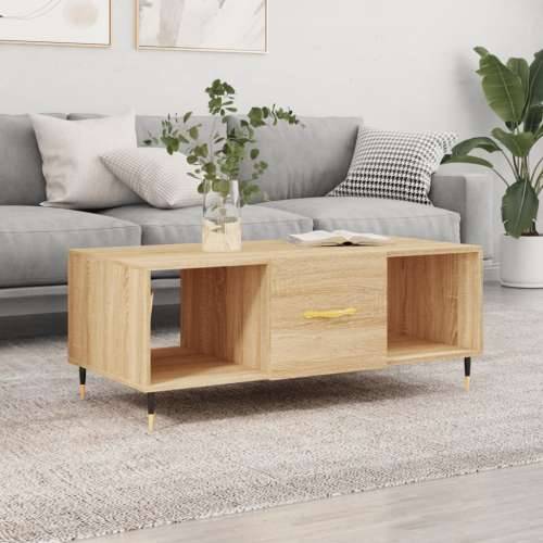Stolić za kavu boja hrasta 102 x 50 x 40 cm konstruirano drvo - sonoma hrast 1 Cijena