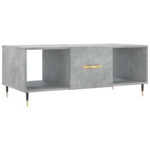 Stolić za kavu boja betona 102 x 50 x 40 cm konstruirano drvo - Beton siva 1 Cijena