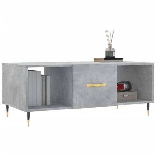 Stolić za kavu boja betona 102 x 50 x 40 cm konstruirano drvo - Beton siva 1 Cijena