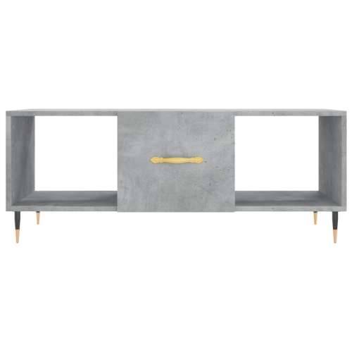 Stolić za kavu boja betona 102 x 50 x 40 cm konstruirano drvo - Beton siva 1 Cijena