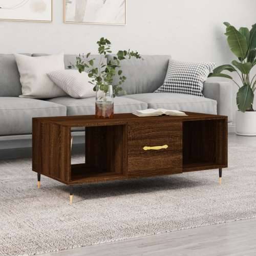 Stolić za kavu boja hrasta 102 x 50 x 40 cm konstruirano drvo - Smeđi hrast 1 Cijena