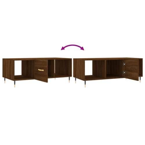 Stolić za kavu boja hrasta 102 x 50 x 40 cm konstruirano drvo - Smeđi hrast 1 Cijena