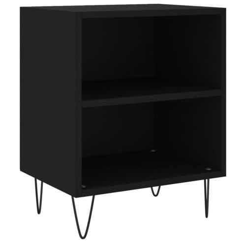 Noćni ormarići 2 kom crni 40 x 30 x 50 cm konstruirano drvo - Crna 2 Cijena