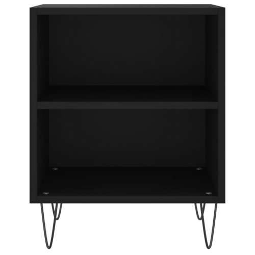 Noćni ormarići 2 kom crni 40 x 30 x 50 cm konstruirano drvo - Crna 2 Cijena
