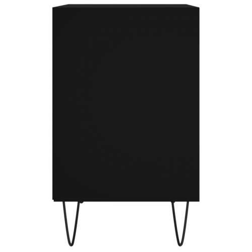 Noćni ormarići 2 kom crni 40 x 30 x 50 cm konstruirano drvo - Crna 2 Cijena