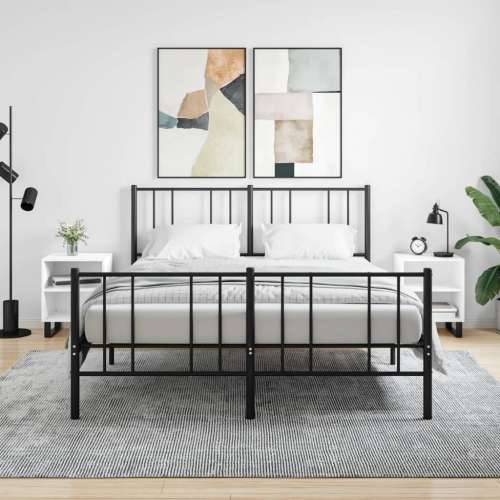 Noćni ormarići 2 kom bijeli 40 x 30 x 50 cm konstruirano drvo - Bijela 2 Cijena