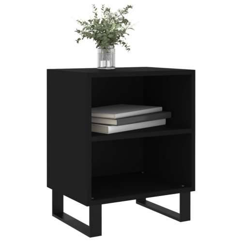 Noćni ormarići 2 kom crni 40 x 30 x 50 cm konstruirano drvo - Crna 2 Cijena