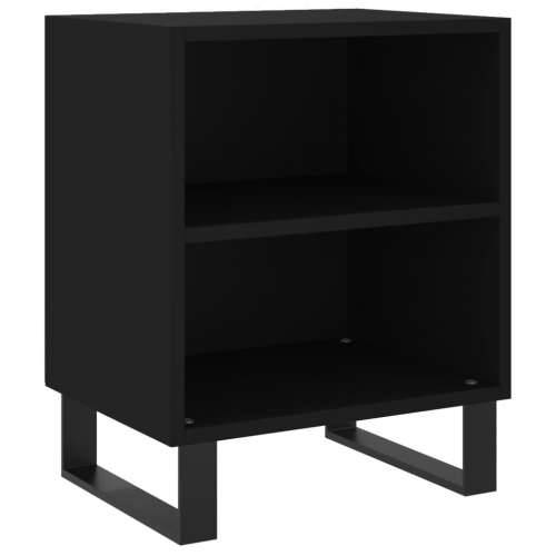 Noćni ormarići 2 kom crni 40 x 30 x 50 cm konstruirano drvo - Crna 2 Cijena