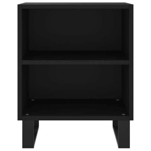 Noćni ormarići 2 kom crni 40 x 30 x 50 cm konstruirano drvo - Crna 2 Cijena