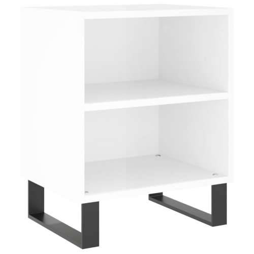 Noćni ormarići 2 kom sjajni bijeli 40x30x50cm konstruirano drvo - Visoko sjajno bijela 2 Cijena