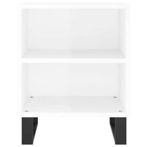 Noćni ormarići 2 kom sjajni bijeli 40x30x50cm konstruirano drvo - Visoko sjajno bijela 2 Cijena