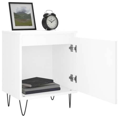 Noćni ormarići 2 kom bijeli 40 x 30 x 50 cm konstruirano drvo - Bijela 2 Cijena