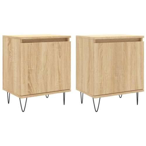 Noćni ormarići 2 kom boja hrasta 40x30x50 cm konstruirano drvo - sonoma hrast 2 Cijena