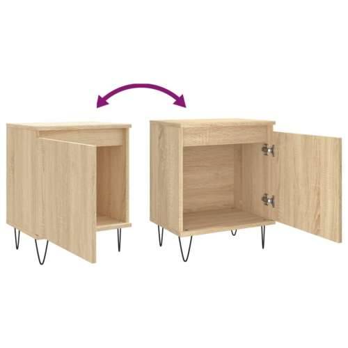Noćni ormarići 2 kom boja hrasta 40x30x50 cm konstruirano drvo - sonoma hrast 2 Cijena
