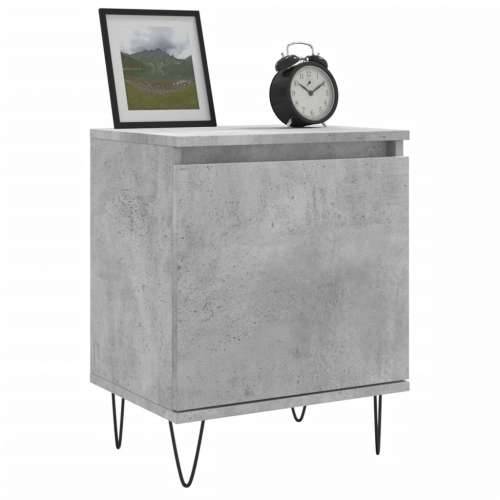 Noćni ormarići 2 kom boja betona 40x30x50 cm konstruirano drvo - Beton siva 2 Cijena