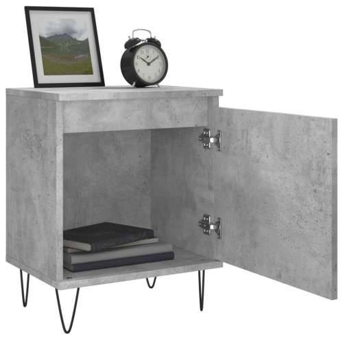 Noćni ormarići 2 kom boja betona 40x30x50 cm konstruirano drvo - Beton siva 2 Cijena