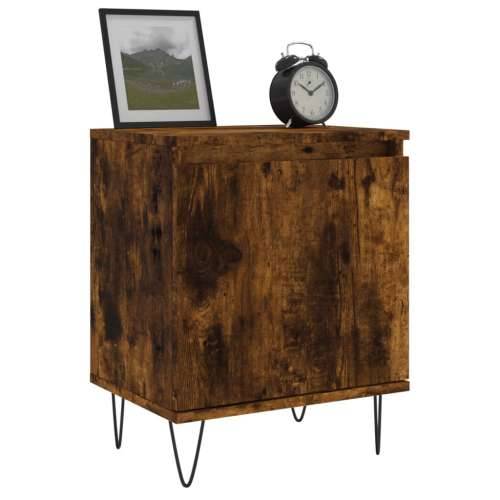 Noćni ormarići 2 kom boja dimljenog hrasta 40x30x50 cm drveni - Dimljeni hrast 2 Cijena