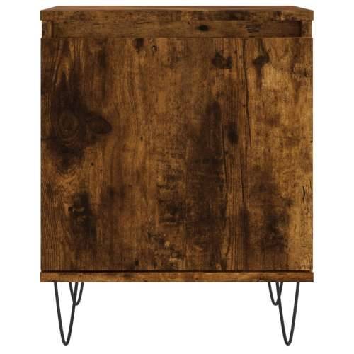 Noćni ormarići 2 kom boja dimljenog hrasta 40x30x50 cm drveni - Dimljeni hrast 2 Cijena