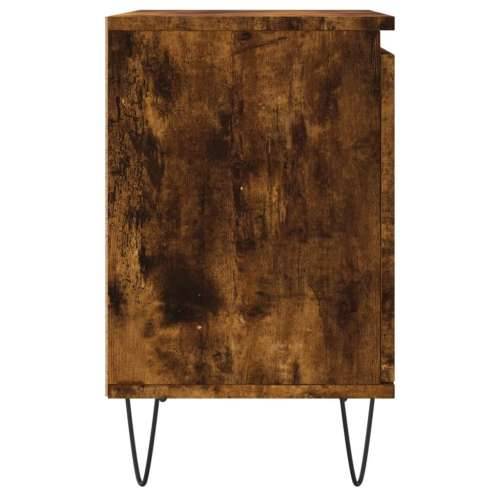 Noćni ormarići 2 kom boja dimljenog hrasta 40x30x50 cm drveni - Dimljeni hrast 2 Cijena