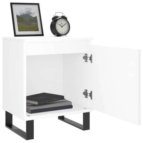 Noćni ormarići 2 kom bijeli 40 x 30 x 50 cm konstruirano drvo - Bijela 2 Cijena