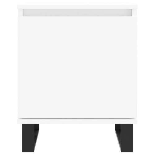 Noćni ormarići 2 kom bijeli 40 x 30 x 50 cm konstruirano drvo - Bijela 2 Cijena