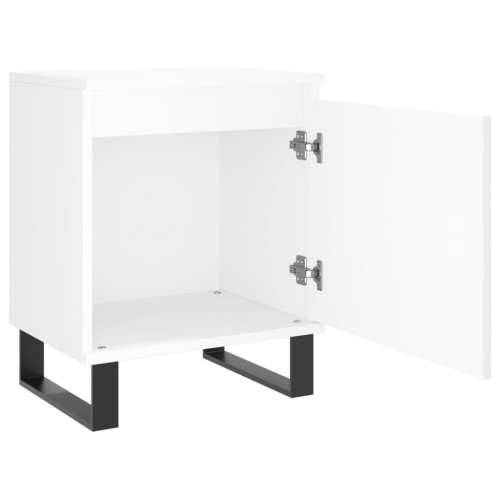 Noćni ormarići 2 kom bijeli 40 x 30 x 50 cm konstruirano drvo - Bijela 2 Cijena