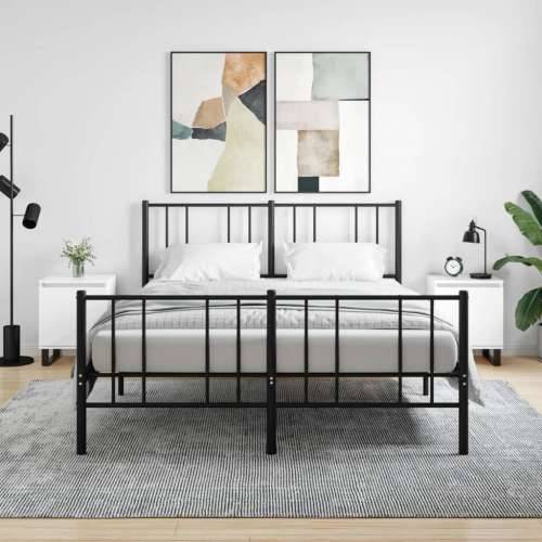 Noćni ormarići 2 kom sjajni bijeli 40x30x50cm konstruirano drvo - Visoko sjajno bijela 2 Cijena