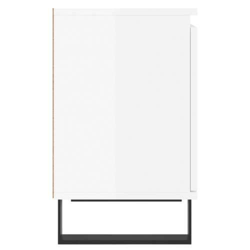 Noćni ormarići 2 kom sjajni bijeli 40x30x50cm konstruirano drvo - Visoko sjajno bijela 2 Cijena