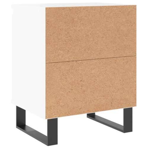 Noćni ormarići 2 kom sjajni bijeli 40x30x50cm konstruirano drvo - Visoko sjajno bijela 2 Cijena