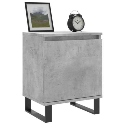 Noćni ormarić siva boja betona 40x30x50 cm konstruirano drvo - Beton siva 1 Cijena