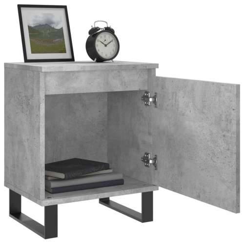 Noćni ormarić siva boja betona 40x30x50 cm konstruirano drvo - Beton siva 1 Cijena