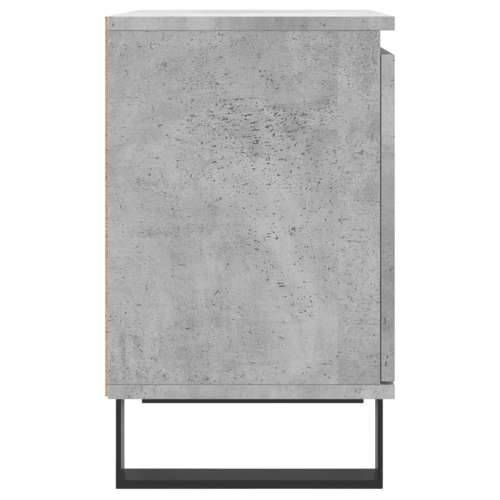 Noćni ormarić siva boja betona 40x30x50 cm konstruirano drvo - Beton siva 1 Cijena