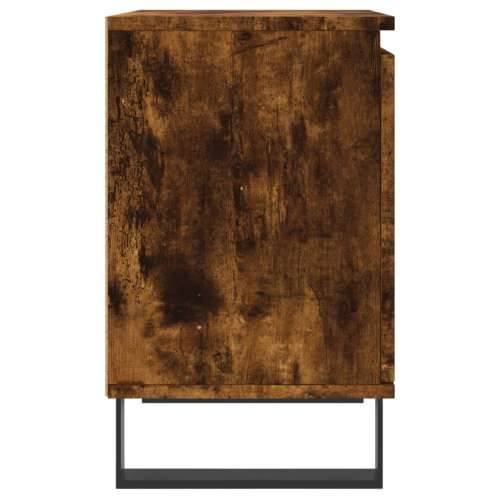 Noćni ormarići 2 kom boja dimljenog hrasta 40x30x50 cm drveni - Dimljeni hrast 2 Cijena