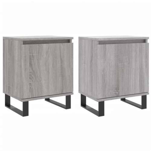 Noćni ormarići 2 kom boja hrasta 40x30x50 cm konstruirano drvo - Sivi hrast sonoma 2 Cijena