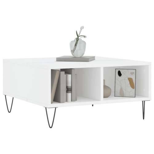 Stolić za kavu bijeli 60 x 60 x 30 cm od konstruiranog drva - Bijela 1 Cijena