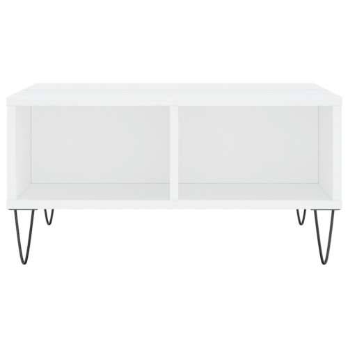 Stolić za kavu bijeli 60 x 60 x 30 cm od konstruiranog drva - Bijela 1 Cijena