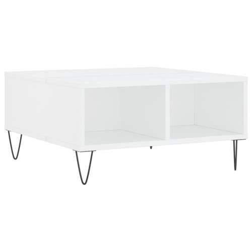 Stolić za kavu bijeli 60 x 60 x 30 cm od konstruiranog drva - Bijela 1 Cijena
