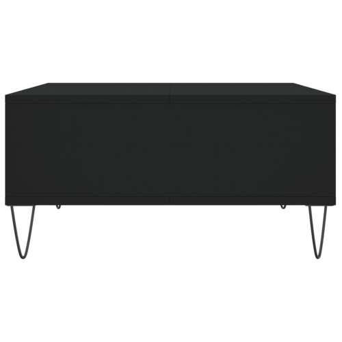 Stolić za kavu crni 60 x 60 x 30 cm od konstruiranog drva - Crna 1 Cijena