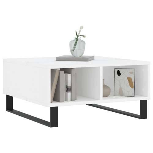 Stolić za kavu bijeli 60 x 60 x 30 cm od konstruiranog drva - Bijela 1 Cijena