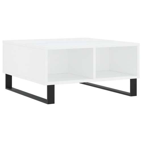 Stolić za kavu bijeli 60 x 60 x 30 cm od konstruiranog drva - Bijela 1 Cijena