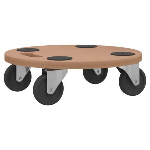 Transportne platforme s kotačima 6 kom okrugle drvene - Ø 38 cm 6 Cijena