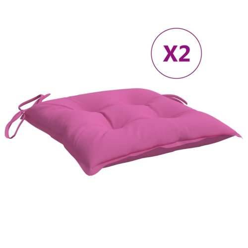 Jastuci za stolice 6 kom ružičasti 40 x 40 x 7 cm od tkanine Cijena