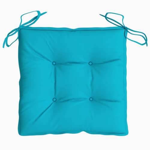 Jastuci za stolice 6 kom tirkizni 40 x 40 x 7 cm od tkanine - Tirkizna 40 x 40 x 7 cm 6 Cijena