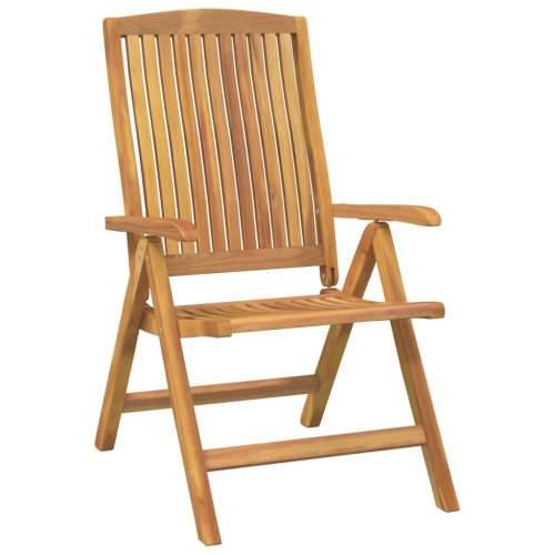 Nagibne vrtne stolice s jastucima 2 kom od masivne tikovine - Svjetlozelena 120 x 50 x 3 cm 2 Cijena