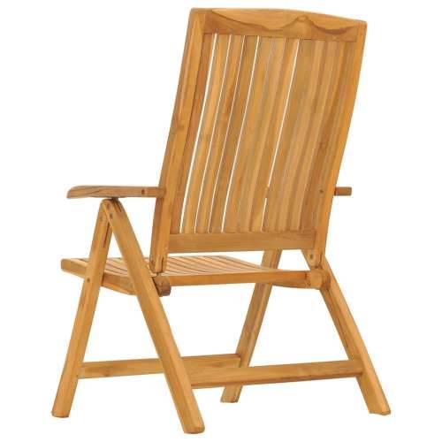 Nagibne vrtne stolice s jastucima 2 kom od masivne tikovine - Sivi karirani uzorak 120 x 50 x 3 cm 2 Cijena
