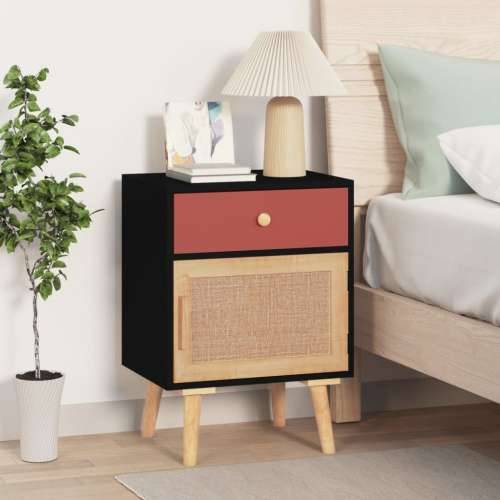 Noćni ormarići 2 kom crni 40 x 30 x 55 cm konstruirano drvo - Crna 2 Cijena