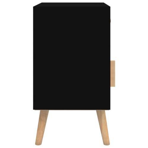 Noćni ormarići 2 kom crni 40 x 30 x 55 cm konstruirano drvo - Crna 2 Cijena