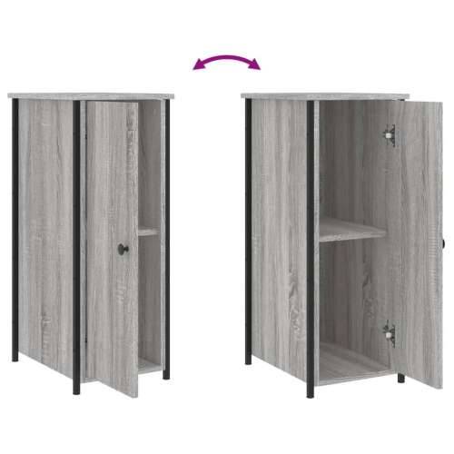 Noćni ormarić boja hrasta sonome 32x42x80 cm konstruirano drvo - Sivi hrast sonoma 1 Cijena